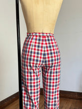 Load image into Gallery viewer, vintage 1950s plaid pants {xs}