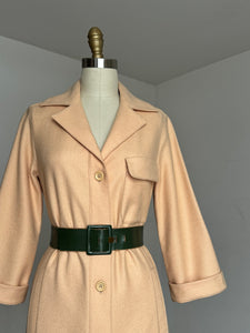 vintage 1960s J. Tiktiner France wool dress {s}