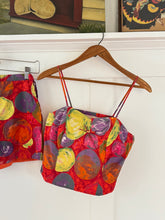 Load image into Gallery viewer, vintage 1950s 60s novelty top &amp; shorts set {s}