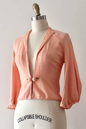 vintage 1930s pink jacket