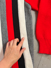 Load image into Gallery viewer, vintage 1960s color block striped cardigan