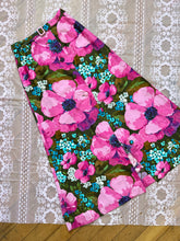 Load image into Gallery viewer, vintage 1960s pink floral maxi skirt {s}
