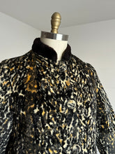 Load image into Gallery viewer, vintage 1960s faux leopard cropped jacket {s/m}