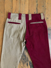 Load image into Gallery viewer, vintage 1960s 70s color block flared pants