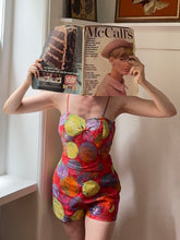 Load image into Gallery viewer, vintage 1950s 60s novelty top &amp; shorts set {s}