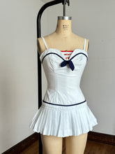 Load image into Gallery viewer, vintage 1950s nautical swimsuit by Petti {xs}