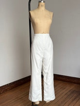 Load image into Gallery viewer, vintage 1960s white high waisted pants {31”W}