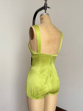 Load image into Gallery viewer, vintage 1950s Rose Marie Reid green swimsuit {s-m}