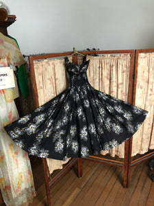 vintage 1950s Alfred Shaheen sun dress {xxs}