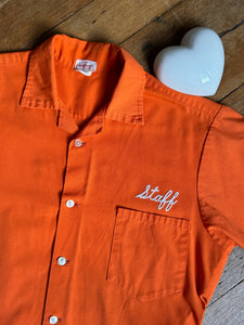 vintage 1970s Pacific Playgrounds staff bowling shirt