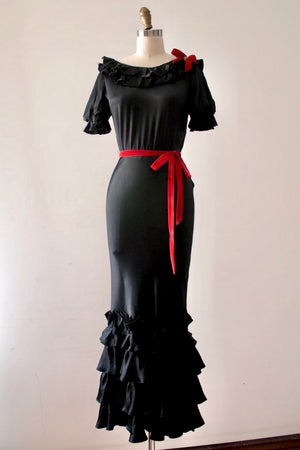 vintage 1930s NRA bias cut gown