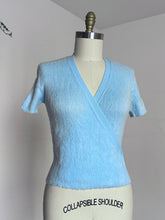 Load image into Gallery viewer, vintage 1970s fuzzy wrap sweater top {m}