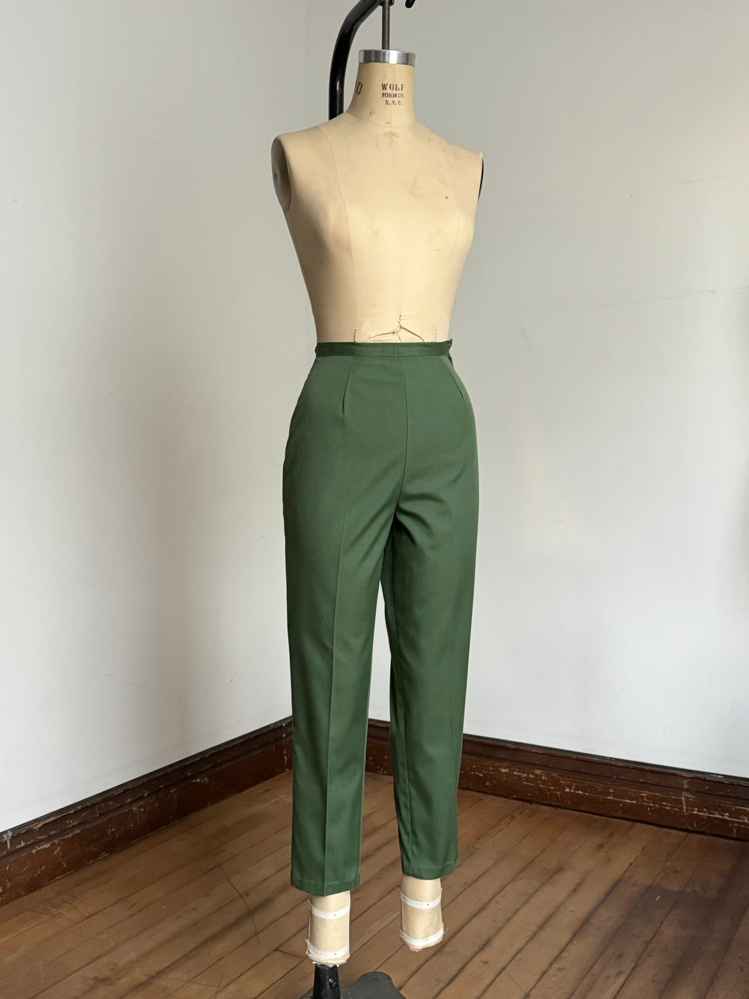 vintage 1960s green pants {xs}