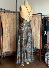 Load image into Gallery viewer, vintage 1970s Vanity Fair leopard jumpsuit {xs/s}