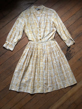 Load image into Gallery viewer, vintage 1950s novelty coin dress {xs}