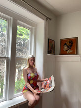 Load image into Gallery viewer, vintage 1950s 60s novelty top &amp; shorts set {s}