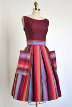 Load image into Gallery viewer, vintage 1950s Gigi Young pink rainbow dress