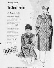 Load image into Gallery viewer, vintage 1940s Textron quilted bed jacket {L}