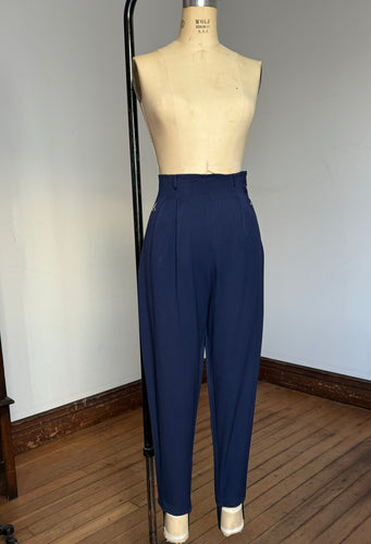 vintage 1940s navy ski pants {xs}