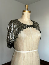 Load image into Gallery viewer, vintage 1930s French sequin cape