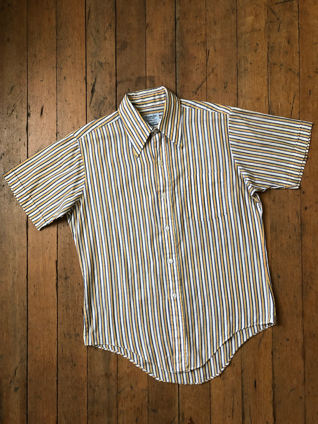 vintage 1960s striped shirt
