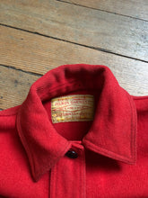 Load image into Gallery viewer, vintage 1950s FILSON cruiser red wool mackinaw jacket AS-IS