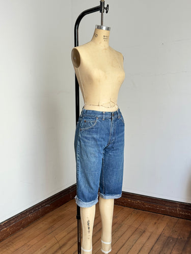 vintage 1950s selvedge denim cut offs