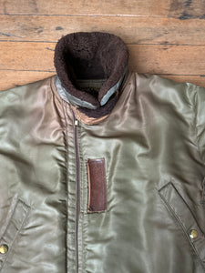 vintage 1950s nylon B-15 flight jacket bomber