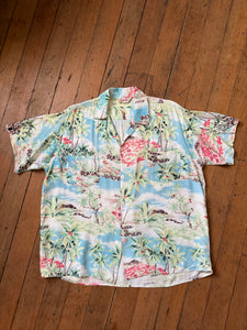 vintage 1950s Hawaiian shirt AS-IS