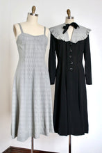 Load image into Gallery viewer, vintage 1940s houndstooth dress &amp; redingote set