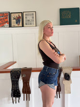 Load image into Gallery viewer, vintage 1980s Levis red line selvedge cut off shorts 27"W