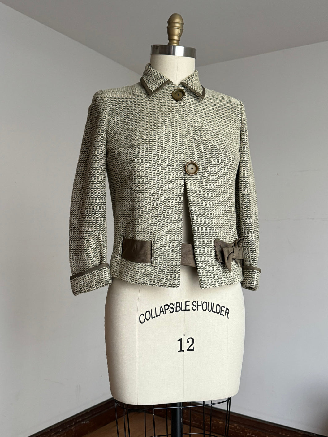 vintage 1950s green jacket {m}