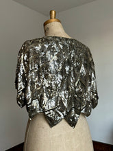 Load image into Gallery viewer, vintage 1930s French sequin cape