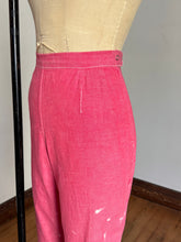 Load image into Gallery viewer, vintage 1950s homemade size zip capris {29”W}