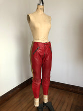 Load image into Gallery viewer, vintage 1970s Kawasaki motorcycle leather riding outfit jacket and pants