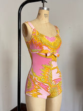 Load image into Gallery viewer, vintage 1960s pink swimsuit {xs-s}