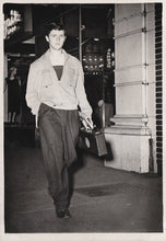Load image into Gallery viewer, vintage 1950s pocket flap novelty satin jacket