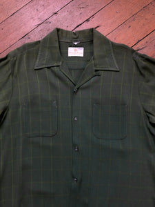 vintage 1950s green long sleeve shirt