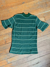Load image into Gallery viewer, NOS vintage 1960s green striped t-shirt
