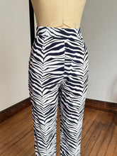 Load image into Gallery viewer, vintage 1960s zebra striped corduroy pants  {xs/s}