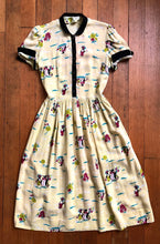 Load image into Gallery viewer, vintage 1940s novelty Penguin dress