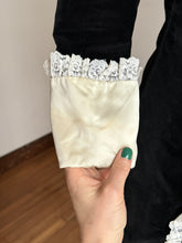Load image into Gallery viewer, vintage 1960s tuxedo velvet dress {xs}