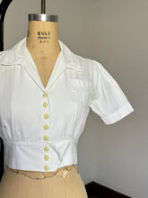 Load image into Gallery viewer, vintage 1930s cropped blouse {s/m}