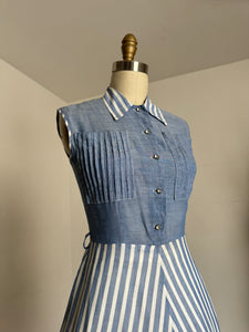 vintage 1950s striped dress {xs}