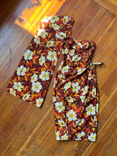 Load image into Gallery viewer, vintage 1950s Alfred Shaheen sarong dress &amp; men’s shirt set