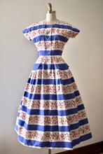 Load image into Gallery viewer, vintage 1950s Horrockses floral cotton dress