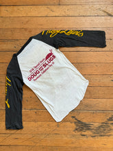 Load image into Gallery viewer, vintage 1980s Huey Lewis &amp; the News w/ Doug and the Slugs raglan t shirt