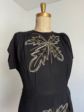 Load image into Gallery viewer, vintage 1940s sequin dress {XL}