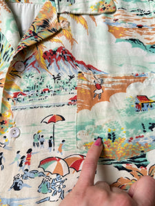 vintage 1950s 60s juniors Hawaiian shirt