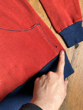 Load image into Gallery viewer, vintage 1970s color block sweatshirt hoodie